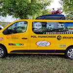 Grafica adesiva stampata per pulmino associazione sportiva